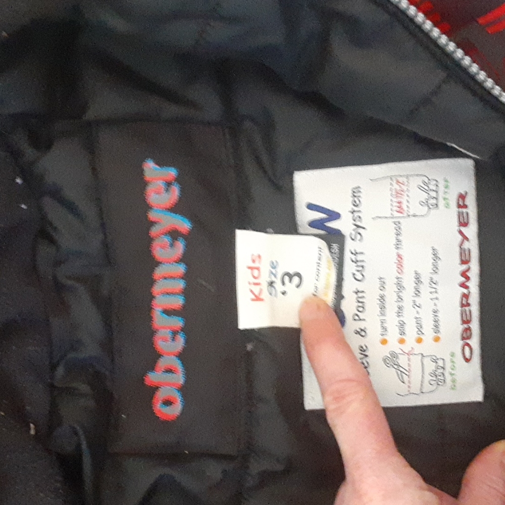 Obermeyer Snow Jacket Red Size 3 - Picture 4 of 4